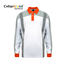 Белая рубашка-поло с высокой светоотражающей способностью Quick Dry